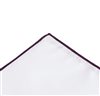 Fazzoletto da Taschino Bianco e Viola