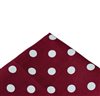 Fazzoletto da Taschino Bordeaux a Pois Bianchi