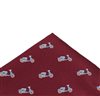 Fazzoletto da Taschino Bordeaux Vespe Celesti