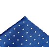 Fazzoletto da Taschino in Seta Blu a Pois