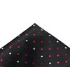 Fazzoletto da Taschino in Seta Nero a Pois