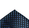 Fazzoletto da Taschino in Seta Nero a Pois Blu