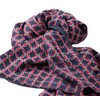 Pashmina Blu Geometria Rossa