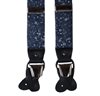 Bretelle in Cotone Blu Navy Fiori