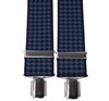 Bretella Elastica 'Pied de Poule' Blu Marino e Blu