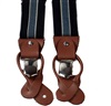 Bretella Elastica Pelle Blu Navy Righe Blu