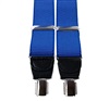Bretella Elastica in Pelle Blu con Macchie Bianche