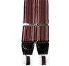 Bretella Elastica in Pelle Jacquard Bordeaux