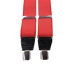 Bretella Elastica in Pelle Rossa con Macchie Bianche
