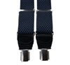 Bretella Elastica Pelle Rombi Blu Navy