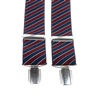 Bretella Elastica Righe Blu Scuro e Bordeaux