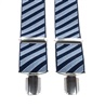 Bretelle Elastiche Righe Blu Navy e Celeste
