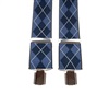 Bretella Elastica a Rombi Blu Navy