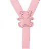 Bretelle Elastiche Bambino Rosa con Orsetto
