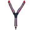 Bretella Bambino Blu Jeans con Righe Rosse