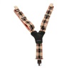 Bretella Bambino Beige Quadretti Scozzesi Neri