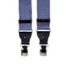 Bretella in Seta Blu con Catene