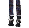Bretella in Seta Blu Paisley