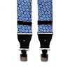 Bretelle in Seta Blu Royal con Margherite
