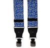 Bretella in Seta Naturale Blu Floreale