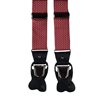 Bretella in Seta Rossa con Maglie Grigie