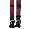 Bretella in Seta Rosso Paisley