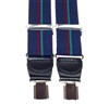 Bretella XXL in Pelle Blu Navy a Righe