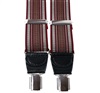 Bretelle XXL in Pelle Jacquard Bordeaux