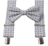 Bretelle e Papillon Grigio Cashmere
